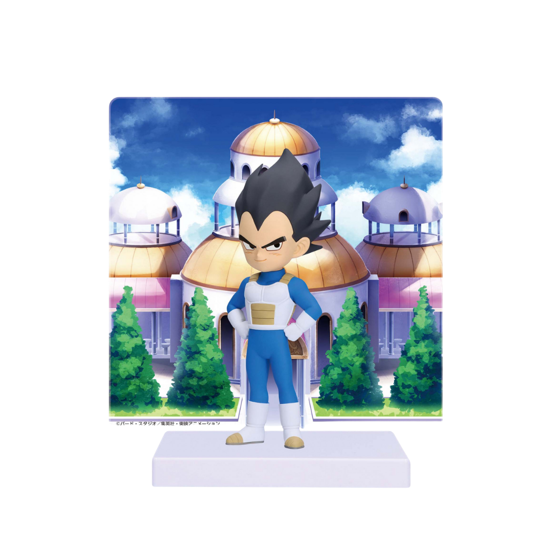 Dragon Ball Daima Figura di Vegeta con pannello da 14 cm